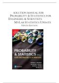 Solution Manual For Probability and Statistics for Engineers and Scientists&comma; Updated 9th Edition by Ronald Walpole 