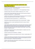 CLT PRACTICE EXAM UPDATED QUESTIONS AND SOLUTIONS RATED A&plus;