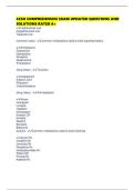 CCSH COMPREHENSIVE EXAM UPDATED QUESTIONS AND SOLUTIONS RATED A&plus;