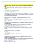 TECC ACTUAL TESTED QUESTIONS AND SOLUTIONS RATED A&plus;