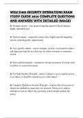 WGU D483 SECURITY OPERATIONS EXAM STUDY GUIDE 2026 COMPLETE QUESTIONS AND ANSWERS WITH DETAILED IMAGES