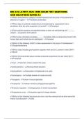 BIO 245 LATEST 2026 CORE EXAM TEST QUESTIONS AND SOLUTIONS RATED A&plus;