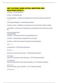 CNIT 340 FINAL EXAM ACTUAL QUESTIONS AND SOLUTIONS RATED A&period;pdf