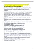 AACE CCT PRIMER COMPREHENSIVE EXAM UPDATED QUESTIONS AND ANSWERS GRADED A&plus;
