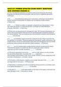 AACE CCT PRIMER UPDATED EXAM SCRIPT QUESTIONS AND ANSWERS GRADED A&plus;