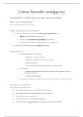 Samenvatting Externe Financi&euml;le Verslaggeving&colon; les 1-7 &lpar;HW&rpar;
