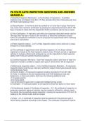 PA STATE AUTO INSPECTION QUESTIONS AND ANSWERS GRADED A&period;pdf