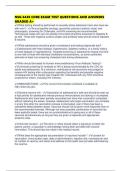 NSG 6430 CORE EXAM TEST QUESTIONS AND ANSWERS GRADED A&plus;