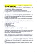 NSG 6430 ACTUAL 2026 STUDY GUIDE QUESTIONS AND ANSWERS GRADED A&plus;