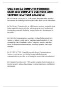WGU D431 OA COMPUTER FORENSICS EXAM 2026 COMPLETE QUESTIONS WITH VERIFIED SOLUTIONS GRADED A&plus;