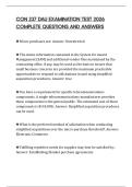 CON 237 DAU EXAMINATION TEST 2026 COMPLETE QUESTIONS AND ANSWERS