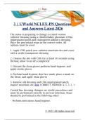 3 &vert; UWorld NCLEX-PN Questions  and Answers Latest 2026 