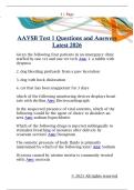 AAVSB Test 1 Questions and Answers  Latest 2026