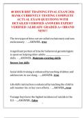 40 HOUR RBT TRAINING FINAL EXAM 2026  BANK CURRENTLY TESTING COMPLETE  ACTUAL EXAM QUESTIONS WITH  DETAILED VERIFIED ANSWERS EXPERT  VERIFIED &sol;ALREADY GRADED A&plus;&sol;&sol;BRAND  NEW&excl;&excl; 