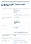 Nur 2474 exam 1 2026 update &vert;comprehensive questions and  verified answers &lpar;complete solutions&rpar; ASSURED  SUCCESS&vert;GRADE A&plus;&excl;&excl; 