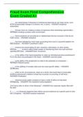Fraud Exam Final Comprehensive Exam Graded A&plus; 