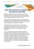 AINS 103&colon; Simulated Exam Questions  and Answers Latest 2026 