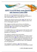 ASNT Level III Basic exam Questions  and Answers Latest 2026