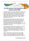 BA 300 &lpar;Austin&rpar;- Final Questions and  Answers Latest 2026