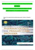 Edmunds' Pharmacology for the Primary Care Provider 5th Edition Test Bank by Constance G&period; Visovsky &ndash; Latest Update 2026 Exam Prep &vert; Graded A&plus;