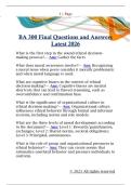 BA 300 Final Questions and Answers  Latest 2026