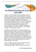 BA 300 final Questions and Answers  Latest 2026 