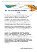 BA 300 Questions and Answers Latest  2026
