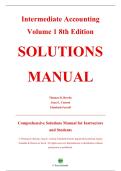 Complete Solutions Manual &mdash; Intermediate Accounting&comma; Volume 1&comma; 8th Edition &mdash; Thomas H&period; Beechy &mdash; ISBN 9781260881233 &mdash; &lpar;All Chapters Covered 1&ndash;11&comma; Solutions Included&rpar;