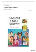 Advanced Pediatric Assessment 3rd Edition Chiocca - Test Bank&vert; All chapters