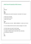 CNMT Exam -4 Questions With Answers