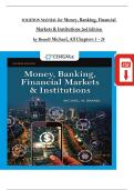 Money&comma; Banking&comma; Financial Markets & Institutions 2nd Edition Solution Manual by Michael Brandl &ndash; Latest Update 2026 &vert; Graded A&plus;