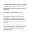 AP Comparative Government and Politics questions and answers