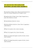 AP CALCULUS BC TEST BANK EXAM QUESTIONS AND SOLUTIONS GRADED A&plus;