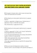 AP CALCULUS BC TEST PAPER QUESTIONS AND SOLUTIONS 2026 ALREADY PASSED