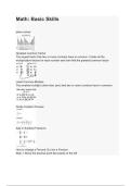 Math Basic Skills questions and answers