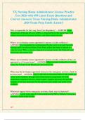 TX Nursing Home Administrator License 2026 Practice Test Bundle  with 900 Latest Exam Questions and Correct Answers&sol; Texas Nursing Home Administrator 2026 Exam Prep Guide &lpar;Latest&excl;&rpar;