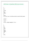 CNMT Exam 1-6 Questions With Correct Answers