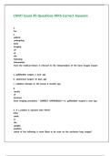 CNMT Exam -5 Questions With Correct Answers