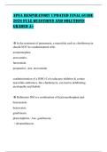 APEA RESPIRATORY UPDATED FINAL GUIDE 2026 FULL QUESTIONS AND SOLUTIONS GRADED A&plus;