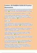 Custom GI PHARM 6-15-20 ATI Practice Assessment 2024 Questions and answers