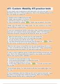ATI Custom Mobility ATI practice tests Questions with verified correct answers