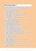 ATI Custom Quiz 1 2024 Questions with verified correct answers