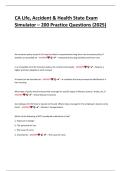 CA Life&comma; Accident & Health State Exam Simulator &ndash; 200 Practice Questions &lpar;2025&rpar;