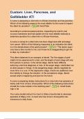 Custom Liver&comma; Pancreas&comma; and Gallbladder ATI - 2024 Questions with verified answers