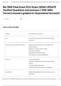 Bio 1050 Final Exam ECU Exam &lpar;2026&rpar; UPDATE Verified Questions And Answers &vert; With 100&percnt; Correct Answers graded A&plus; Guaranteed Success&excl;&excl;