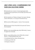 ARMY OPSEC LEVEL 1 COMPREHENSIVE TEST PAPER 2026 SOLUTIONS VERIFIED
