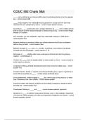 COUC 502 Chpts 5&6 Questions and answers