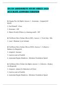 AS-350 ASSESSMENT STUDY SHEET 2026 ACCURATE ANSWERS VERIFIED