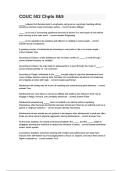 COUC 502 Chpts 8&9 Questions and answers&period;