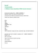 Payroll Fundamentals 1 Midterm Exam Questions With Correct Answers